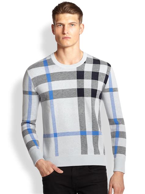 burberry check sweater.